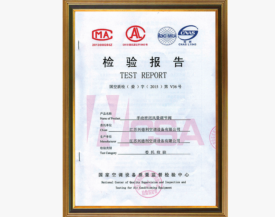 檢驗報告（閥）